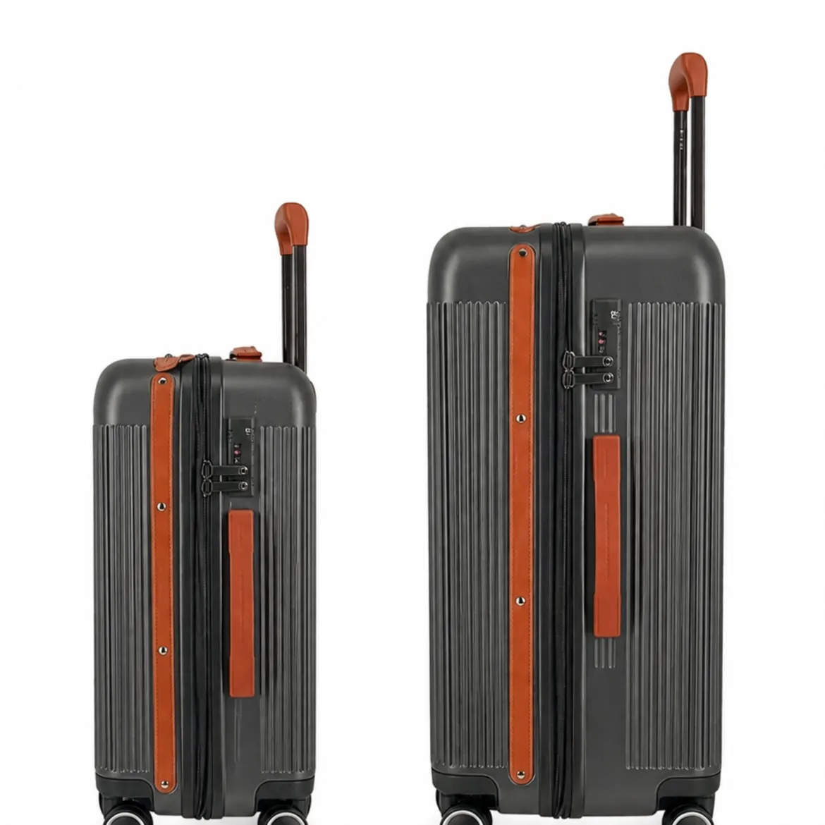 Duo de valises Green (Cabine + Medium) - Gris Anthracite