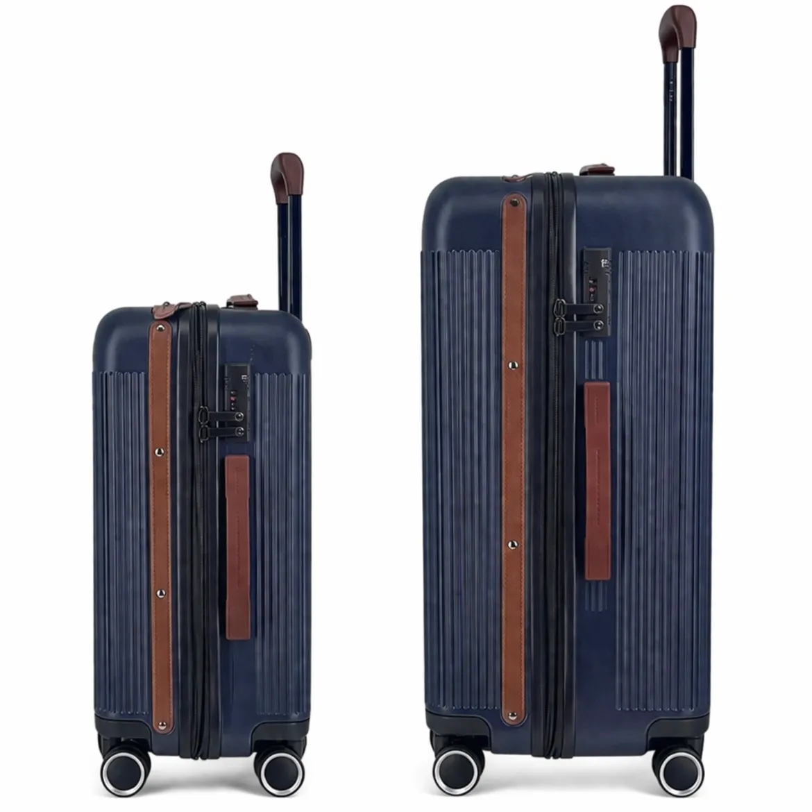 Duo de valises Green (Cabine + XL) - Bleu