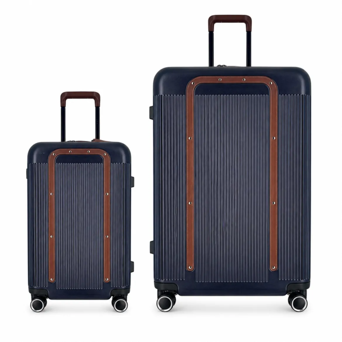 Duo de valises Green (Cabine + XL) - Bleu