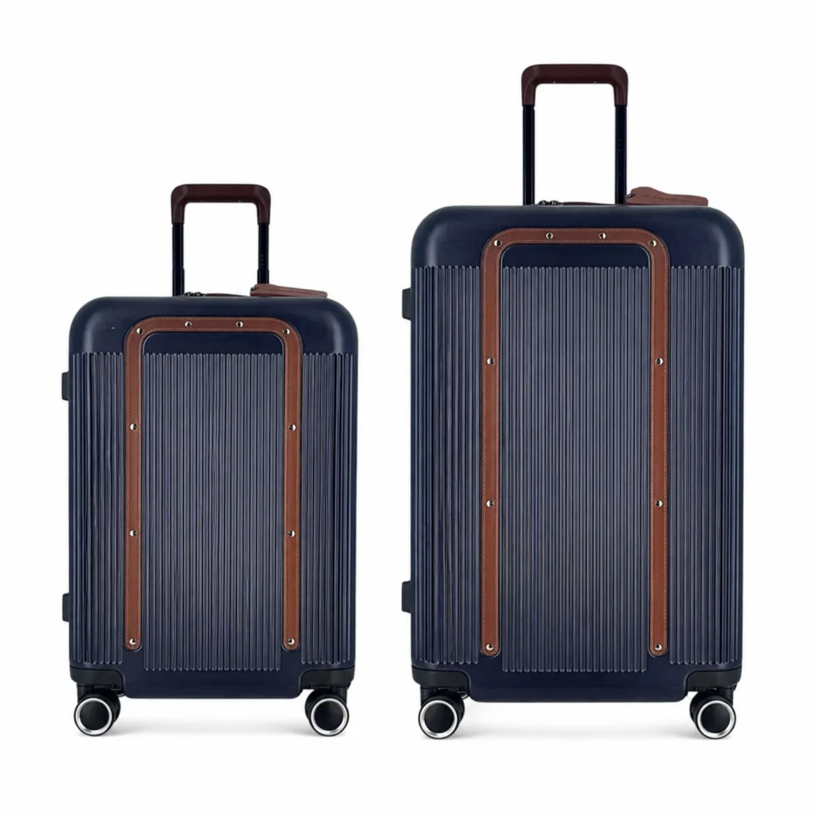 Duo de valises Green (Cabine + Medium) - Bleu