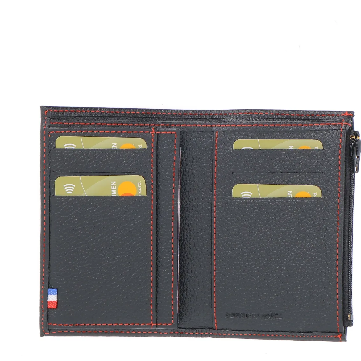 Portefeuille Compact - Noir
