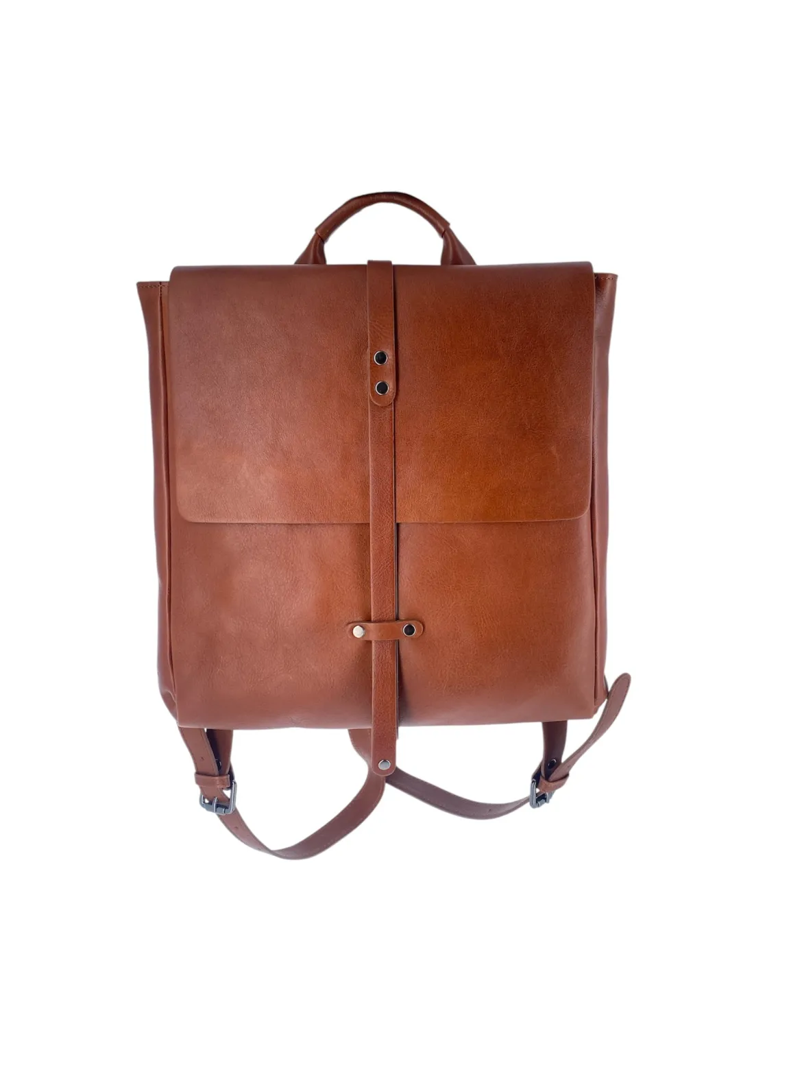 Sac à dos cuir Marron