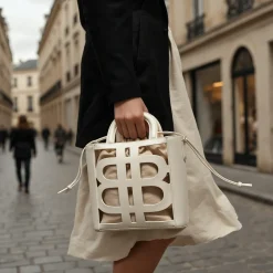 Sac à Main Seau LB - Blanc