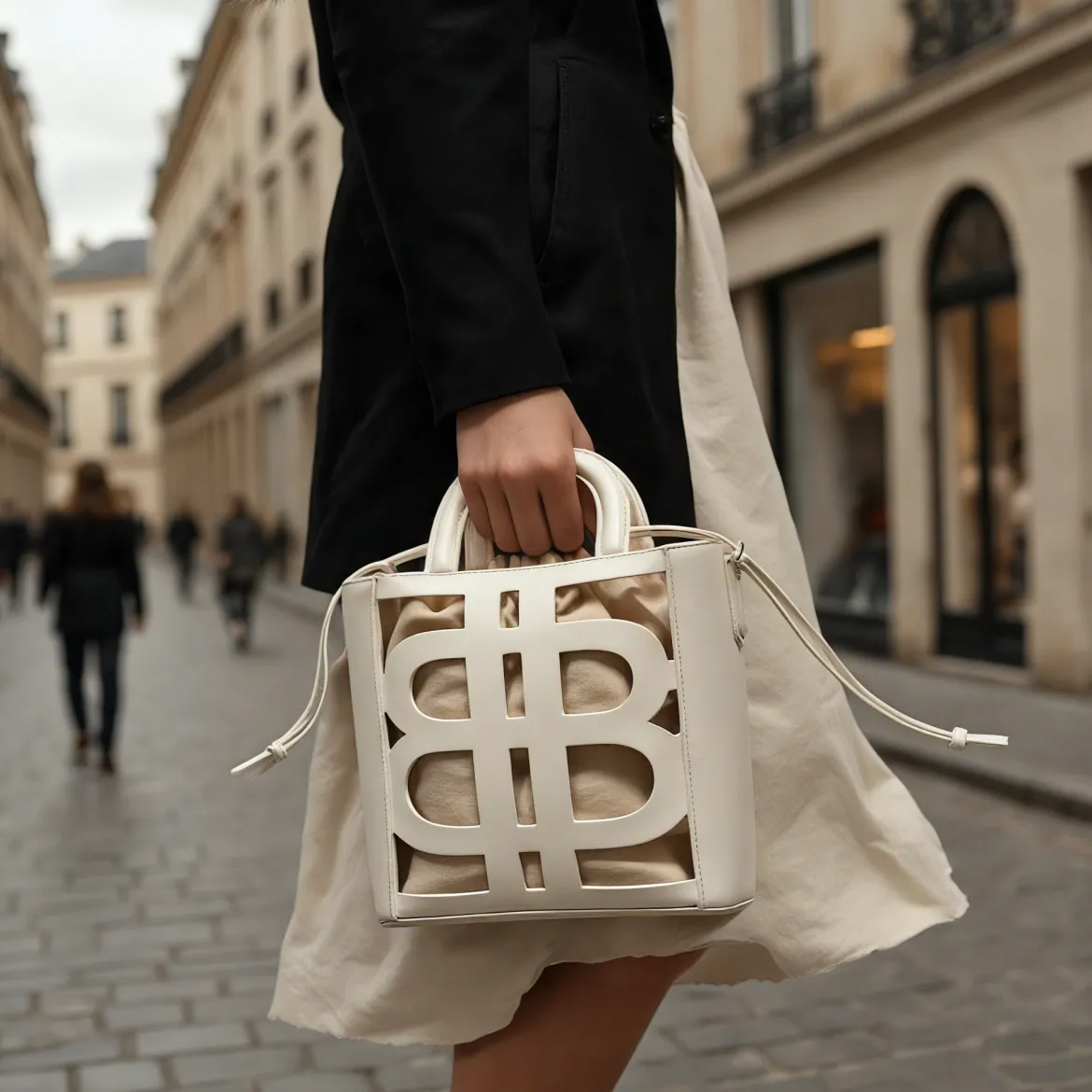 Sac à Main Seau LB - Blanc