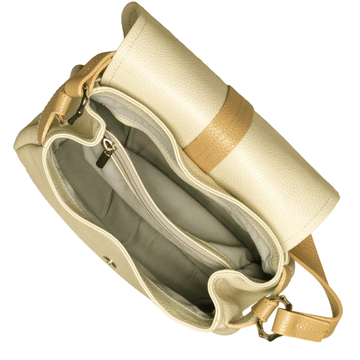 Sac ARIANA - Crème/ Marron
