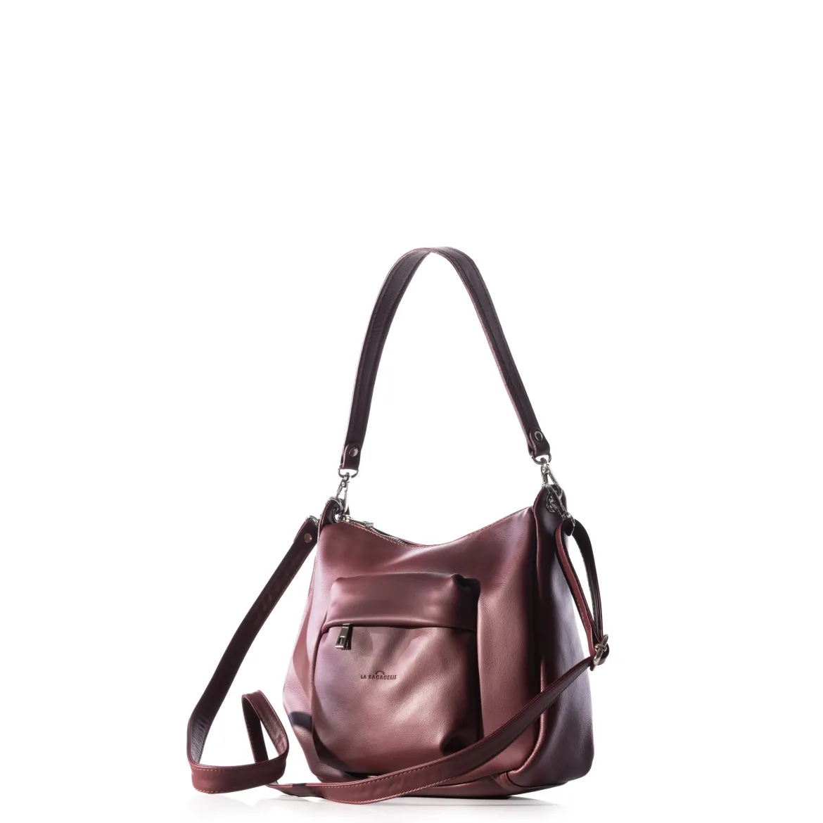 Sac Double Porté Emmanuelle - Bordeaux