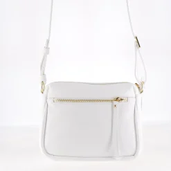 Sac Porté Croisé 3 Zip - Blanc