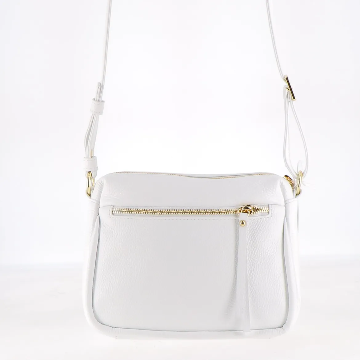 Sac Porté Croisé 3 Zip - Blanc
