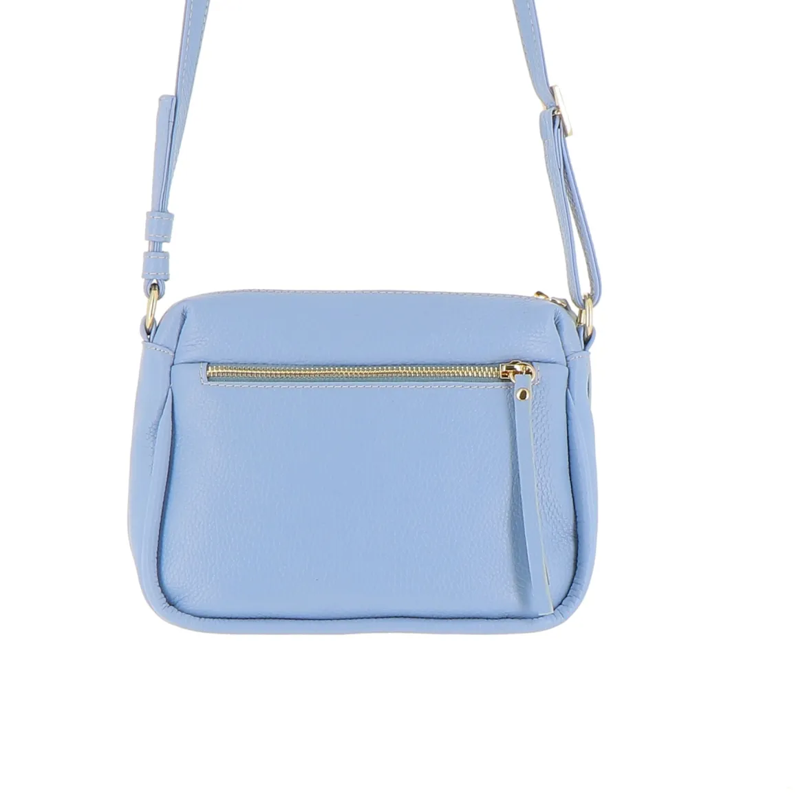 Sac Porté Croisé 3 Zip - Bleu Acier