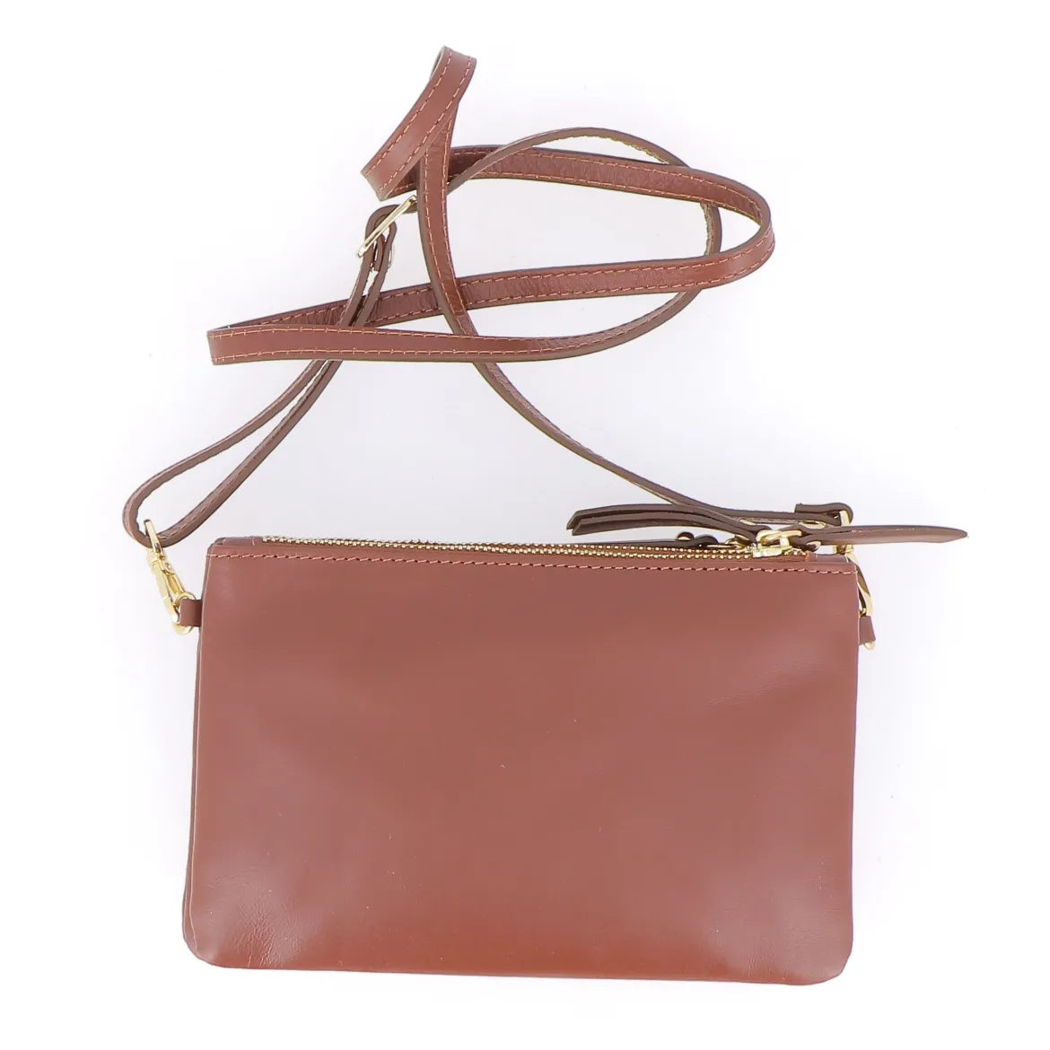 Sac Porté Épaule / Porté Croisé Le Trio - Marron