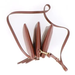 Sac Porté Épaule / Porté Croisé Le Trio - Marron