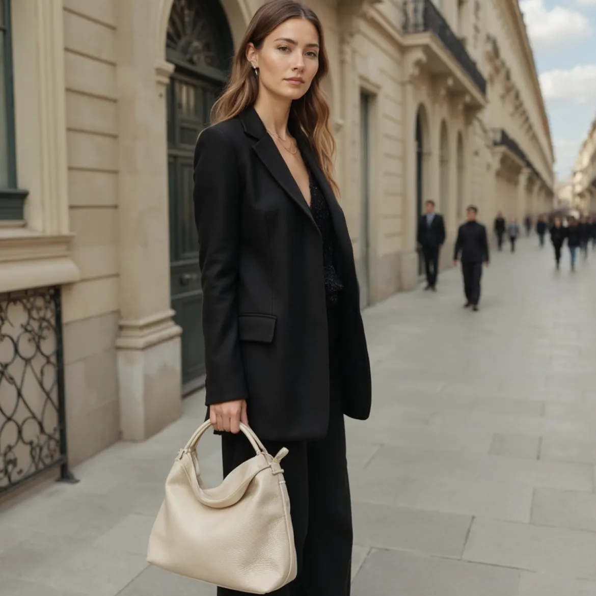 Sac Porté Épaule Lucie Beige