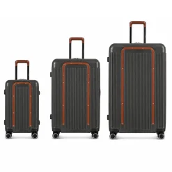 Trio de valises Green - Gris Anthracite