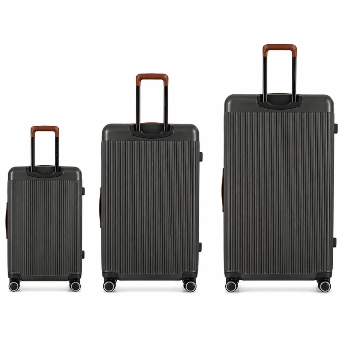Trio de valises Green - Gris Anthracite